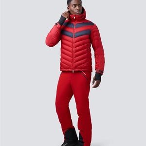 Perfect Moment Chatel chevron-panelled padded jacket Nwt